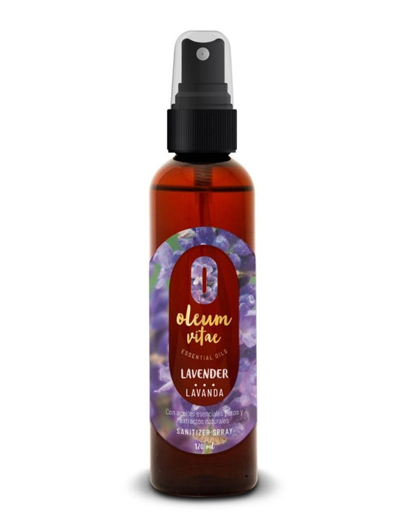 Spray Desinfectante de Manos y Superficies de Lavanda, 120 ml, Oleum Vitae