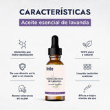 ▶ HEBBE - Aceite Esencial de Lavanda 100% Puro, Relajante y Cicatrizante para Aromaterapia y Cosmética, 10 ml