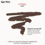 ▶ Kjær Weis- Lápiz de labios Kjaer Weis. Lápiz delineador de labios marrón oscuro con acabado mate suave y textura cremosa para labios de larga duración.
