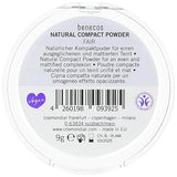 ▶ BENECOS Natural Compact Powder, for Fair Skin Tone, Flawless Matte Finish, Face Powder Makeup