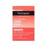 ▶ Neutrogena Jabón Facial En Barra Neutrogena Deep Clean Intensive Glicerina 80 g, 1 item