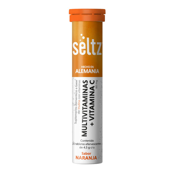 Multivitaminas + Vit. C Seltz Tabletas Efervescentes, 1 unidad, 1