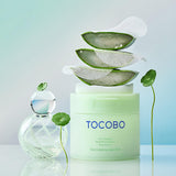 ▶ TOCOBO  Almohadilla Calmante de Agua Cica con Complejo Multi HA y Extracto de Aloe, Efecto Refrescante y Humectante