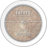 ▶ LAVERA oft Glow Highlighter -Ethereal Light 02- nude - Bio Mandelöl & Vitamina E - Vegano - schimmernd - samtige Textur (1 x 5,5 g)