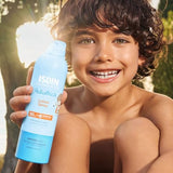 ▶ ISDIN fotoprotector lotion spray pediatrics spf 50, protector solar corporal para ninos, textura muy hidratante de absorcion inmediata para la piel del nino, 250ml