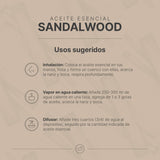 ▶ B Life  Aceite Esencial con Ingredientes Puros y Naturales, Aromalogía de 50 ml. Aceite Esencial Sándalo (Sandalwood) B Life