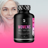 Multivitamínico para Mujer Mayor de 40 años con 90 Cápsulas. Ingredientes naturales: Colágeno, Inositol, Maca, Probioticos. Womens Mult Mature B Life.