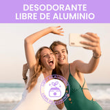 ▶NaturalDry  - ARTESANAL - Desodorante Natural Mujer - No obstruye los poros - Hidrata tu piel - SIN ALUMINIO - Elimina el mal olor - Aroma Natural Palo de Rosa - Barra (2 unidades)