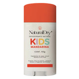 ▶NaturalDry  Kids - Desodorante infantil unisex Natural para niños - Sin aluminio - Sin parabenos - Aroma Mandarina - En barra (1 Unidad)