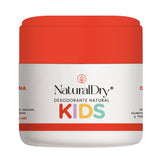 ▶NaturalDry  - Desodorante Kids - Infantil para niñas o niños - No obstruye los poros y elimina el mal olor - con bicarbonato - Sin Aluminio - Sin parabenos Aroma Mandarina - (1 unidad)