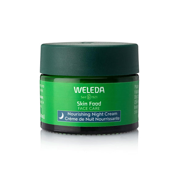 Weleda Skin Food Crema de noche nutritiva para el cuidado facial, 1.3 onzas líquidas, hidratante rico en plantas con aceite de sacha Inchi, cica y escualano