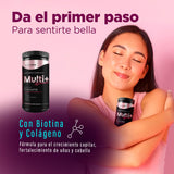 Multivitaminico Para Mujer | 180 Cápsulas | Vitaminas con Colágeno, Curcuma y Pimienta Negra + Vinagre de Manzana + Jengibre Biotina Acido Fólico