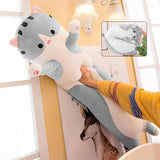 ELECTRIC CHOICE Almohada de Peluche de Gato, Suave Almohada Dormir,Peluche Gato Juguete,Animales y Figuras de Peluche,Muñeca Gato de Peluche, Lindo Plushies Elástico,Regalos De Navidad para Novias