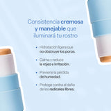 TEIA COSMETICOS, corrector de ojeras en barra hidratante de ingredientes naturales 7g (Tono claro)