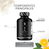 Zinc de 100 Cápsulas. Ingredientes naturales: Zinc, Colágeno y Vitamina C. Z Blend B Life.