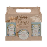 ▶ Republic Cosmetics Yuya  Republic Cosmetics Yuya Set Tratamiento Capilar FUERZA y VOLUMEN con BIOTINA, COLÁGENO, VIOLETA Y SAUCO