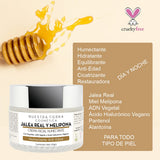 ▶  NUESTAR TIERRA Crema Humectante, Cicatrizante y Anti-edad con Jalea Real, Miel Melipona y Ac. Hialurónico Vegano
