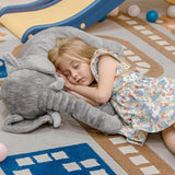 IH - Muñeco de peluche de elefante grande gris de 61 cms. juguete almohada de elefante de peluche de aventura, felpa de elefante para niños y niñas, felpa de elefante de peluche para niños y mujeres