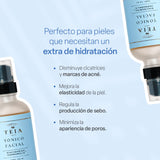 TEIA COSMETICOS Tónico facial hidratante con niacinamida y hamamelis sin alcohol, sin fragancia