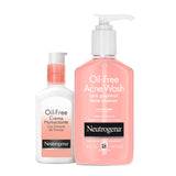 ▶ Neutrogena  Crema Facial Con Extracto De Toronja 118 ml + Gel Limpiador Facial Neutrogena Oil free Toronja Ácido Salicílico 177 ml