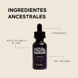AHAL - Suero Facial Hidratación Profunda y Antioxidante, Tonifica y Reduce Manchas, Ideal para Piel Grasa, Mixta y Madura, Ingredientes Naturales, 33ml (33 ml, Opuntia)