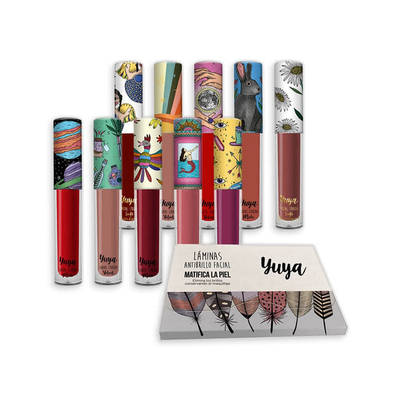 ▶ Republic Cosmetics Yuya   - Paquete 10 labiales + laminitas anti brillo