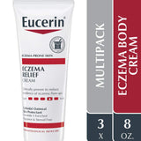 ▶ Eucerin Eczema Relief Body Creme, 8 Ounce (Pack of 3)