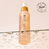 ▶ RAW SUGAR  Endless Hair Glow, Aceite Perfeccionador en Seco, con Chabacano y Aceite de Argán, Añade Brillo y Fuerza, Alisa las Puntas, Prensado en Frío, Vegano, Libre de Sulfatos y Parabenos, 118 ml