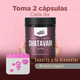 Shatavari | Suplemento Alimenticio Herbal Ayurvédico | 60 Cápsulas Gelatina Vegetal | Vitaminas para Mujer Promueve la Salud Femenina y Bienestar General | Fórmula Pura sin Aditivos | BPN PRO