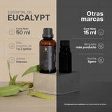 ▶ B Life  Aceite Esencial con Ingredientes Puros y Naturales, Aromalogía de 50 ml. Aceite Esencial Eucalipto. B Life