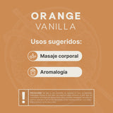▶ B Life  Vela de Soya para Masaje Corporal 120 Horas de Duración. Aroma Orange Vainilla. 100% Natural 600 g. B Life