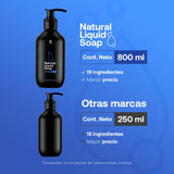 ▶ B Life  Jabón Líquido para Cuerpo de 800 ml. Sin Parabenos formulado con Aceites Esenciales. Shampoo Corporal con Caléndula. Natural Liquid Soap B Life.