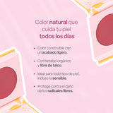 TEIA COSMETICOS Rubor cremoso libre de talco con aceite de jojoba y betabel orgánico (Iris)
