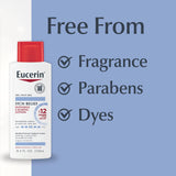 ▶ Eucerin Itch Relief Intensive Calming Lotion, Itch-Relieving Lotion for Sensitive Dry Skin, 8.4 Fl Oz Bottle