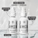 XAMANIA Crema Hidratante Facial para Piel Grasa y Mixta. Poderosos Ingredientes Naturales. 100% Libre de Tóxicos. Apta para Pieles Atópicas y con Acné | Día y Noche | Hombre y Mujer | Cruelty Free