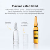 ▶ ISDIN Isdinceutics flavo-c melatonin, serum facial reparador de noche con vitamina c, estimula las defensas antioxidantes de la piel, 10 ampolletas