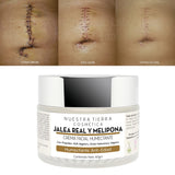 ▶  NUESTAR TIERRA Crema Humectante, Cicatrizante y Anti-edad con Jalea Real, Miel Melipona y Ac. Hialurónico Vegano