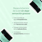 TEIA COSMETICOS Crema facial escualeno + ácido hialurónico Humectante, Vegano, Libre de crueldad, Ingredientes seguros