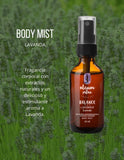 OLEUM VITAE Kit Dúo Body Lotion y Body Mist. Crema Corporal y Mist con Aceite Esencial de Lavanda