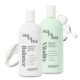 ▶ MARAMA  | Vitality Kit | Shampoo sin Parabenos y Acondicionador sin Parabenos Hidratante | Hidratación Suavidad y Brillo | Para Todo Tipo de Cabello | Cruelty-Free y Vegano