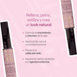 TEIA COSMETICOS Gel para peinar y estilizar cejas de ingredientes naturales (tono café obscuro)