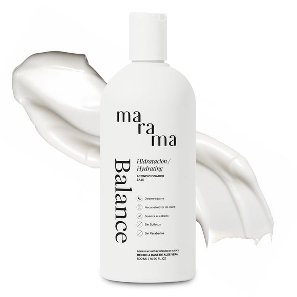 MARAMA | Acondicionador sin Parabenos - Aloe Vera - 500 ml | Fortalece Cabello - Tratamiento para Cabello Maltratado - Suavizante | Anti Frizz Cabello | Vegano - Cruelty-Free - Reciclable