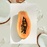 ▶ RAW SUGAR  Mighty Cream, Crema Acondicionadora Sin Enjuague, Anti-Frizz, Alisa las Puntas, con Provitamina B, Coco, Papaya y Karité, Prensado en Frío, Vegana, Libre de Sulfatos y Parabenos, 147 ml