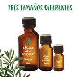 OLEUM VITAE Aceite Esencial de Romero 30ml. Rosmarinus Officinalis 100% Puro y Orgánico. Hecho en India Certificado USDA ORGANIC Aplicación Interno Externo y Aromático