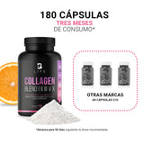 Colágeno Hidrolizado Tipo I, II, III, V y X | 180 Cápsulas 1000 mg por porción | Adicionado con Vitamina C y Ácido Hialurónico. Ingredientes Naturales. Collagen Blend I, II, III, V X. B Life
