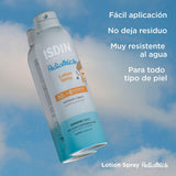 ▶ ISDIN fotoprotector lotion spray pediatrics spf 50, protector solar corporal para ninos, textura muy hidratante de absorcion inmediata para la piel del nino, 250ml
