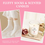 Suhctuptx - Regalos de cumpleaños para mujeres, cestas únicas de regalo de cumpleaños para mujeres, mamá, hermana, mejor amiga, mujer, ella, con manta de almohada de espuma viscoelástica, mejor