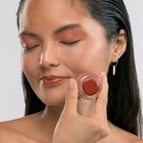 XAMANIA Tinta Multiusos 5en1 : Labial, Blush, Sombra, Contour & Iluminador | con Karité + Argán Orgánico | Acabado Radiante Natural | No Tóxico, Vegano, Cruelty Free | Clean Makeup Hecho en México (Amatista, 5g)