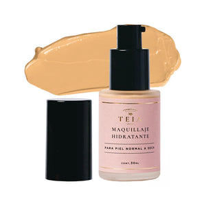 TEIA Cosméticos Maquillaje para piel normal seca de ingredientes naturales - 30 gr (Medio)