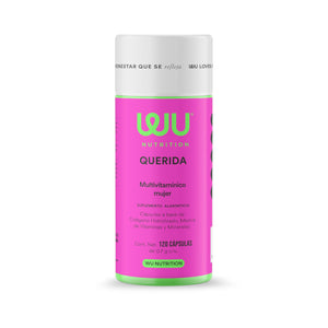 Vitaminas para mujer WU Nutrition. Multivitaminico Querida 120 capsulas 2 meses de consumo. Suplemento con 20 Ingredientes: Colágeno, Biotina, Ácido Fólico, Magnesio, Hierro y Vitaminas